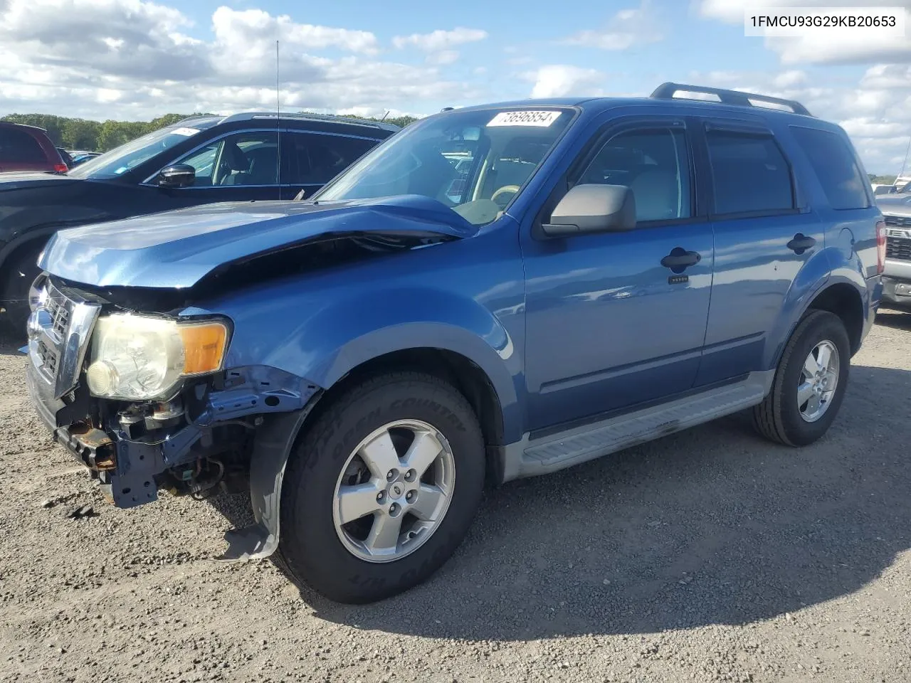 2009 Ford Escape Xlt VIN: 1FMCU93G29KB20653 Lot: 73696854