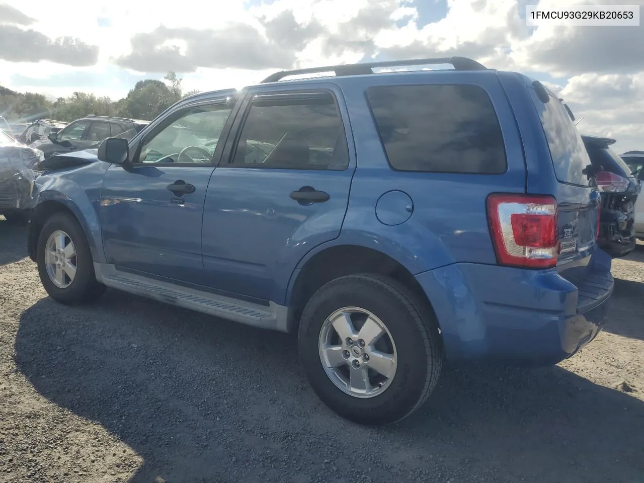 2009 Ford Escape Xlt VIN: 1FMCU93G29KB20653 Lot: 73696854