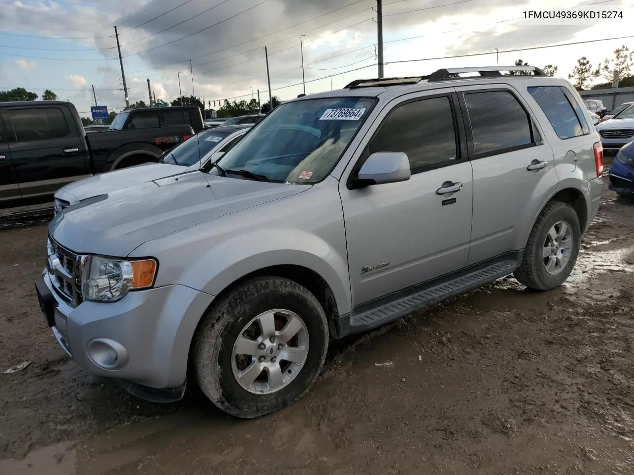 2009 Ford Escape Hybrid VIN: 1FMCU49369KD15274 Lot: 73769664