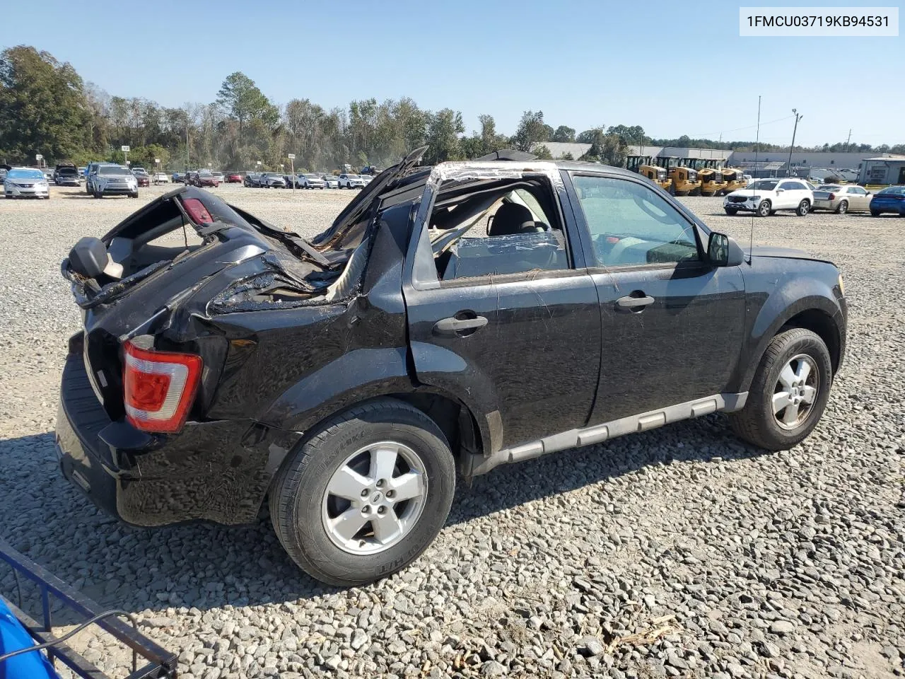 2009 Ford Escape Xlt VIN: 1FMCU03719KB94531 Lot: 73932194