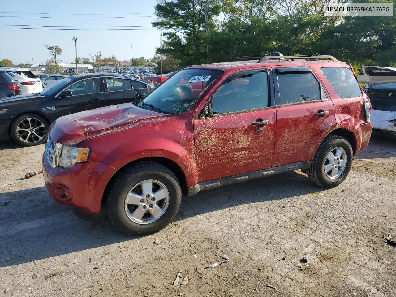 2009 Ford Escape Xlt VIN: 1FMCU03769KA17635 Lot: 74064894