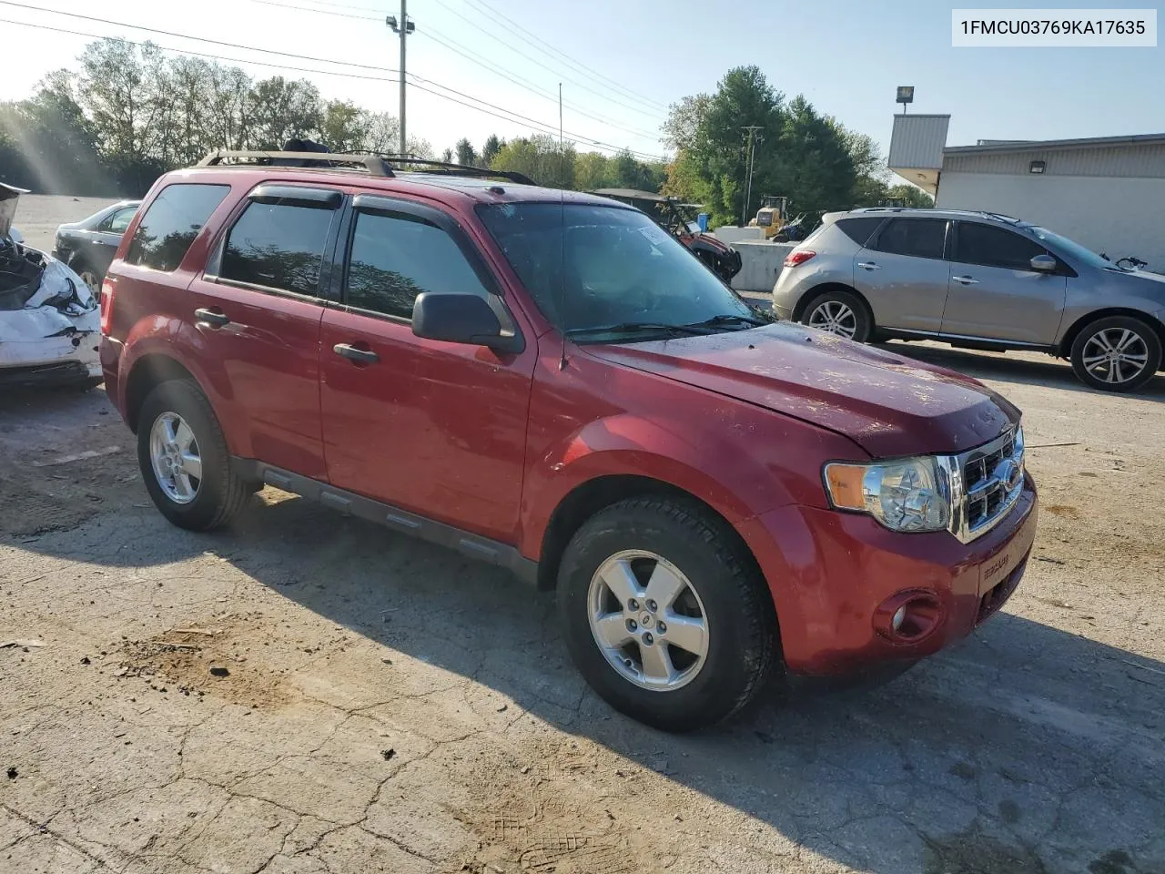 2009 Ford Escape Xlt VIN: 1FMCU03769KA17635 Lot: 74064894