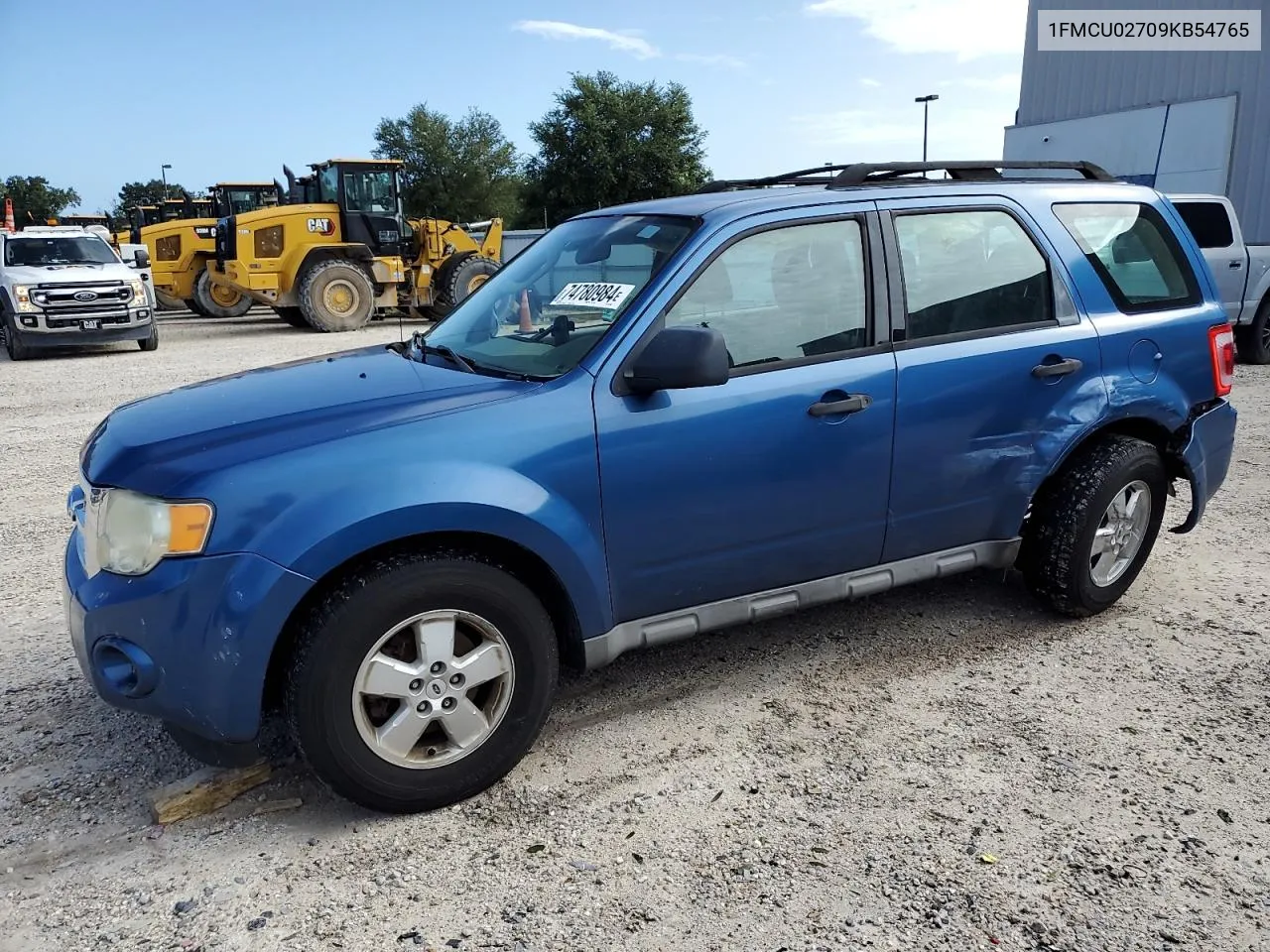 2009 Ford Escape Xls VIN: 1FMCU02709KB54765 Lot: 74780984