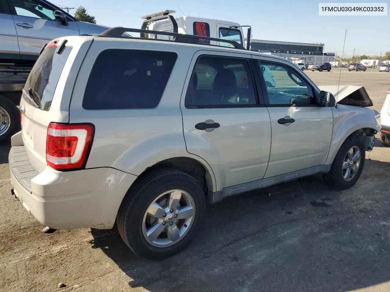 2009 Ford Escape Xlt VIN: 1FMCU03G49KC03352 Lot: 75347504