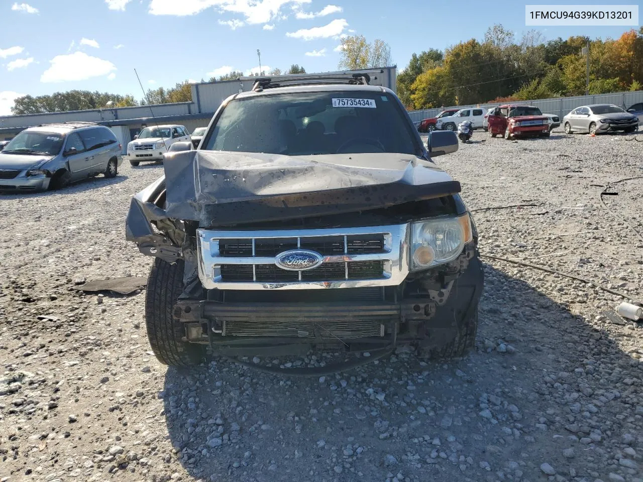 2009 Ford Escape Limited VIN: 1FMCU94G39KD13201 Lot: 75735434