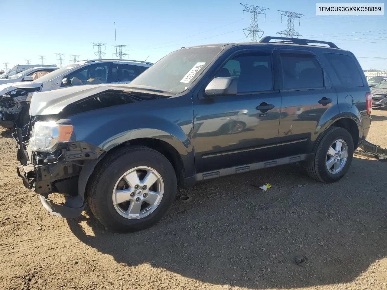 2009 Ford Escape Xlt VIN: 1FMCU93GX9KC58859 Lot: 76187134