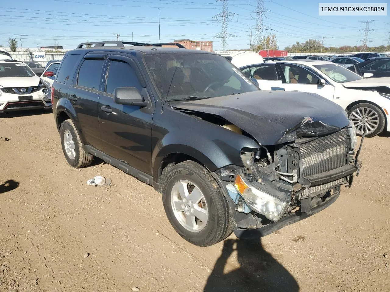 2009 Ford Escape Xlt VIN: 1FMCU93GX9KC58859 Lot: 76187134