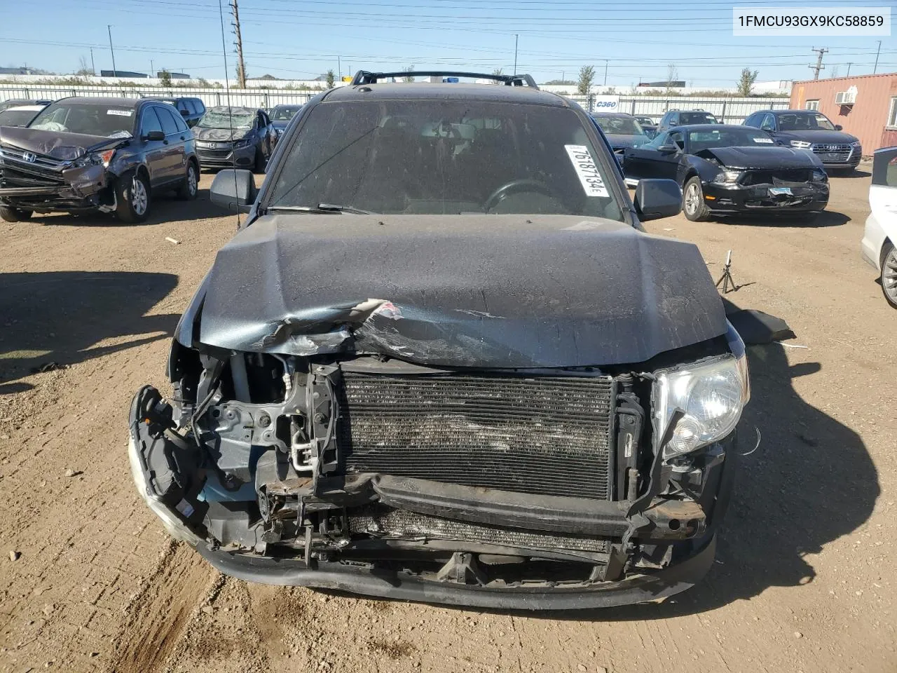 2009 Ford Escape Xlt VIN: 1FMCU93GX9KC58859 Lot: 76187134