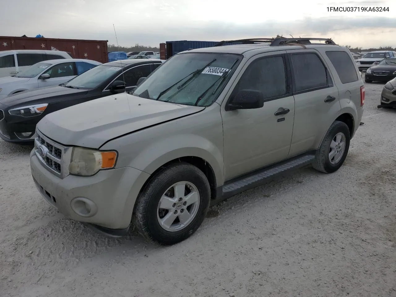 2009 Ford Escape Xlt VIN: 1FMCU03719KA63244 Lot: 76580344