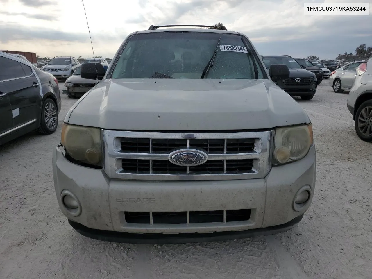 2009 Ford Escape Xlt VIN: 1FMCU03719KA63244 Lot: 76580344