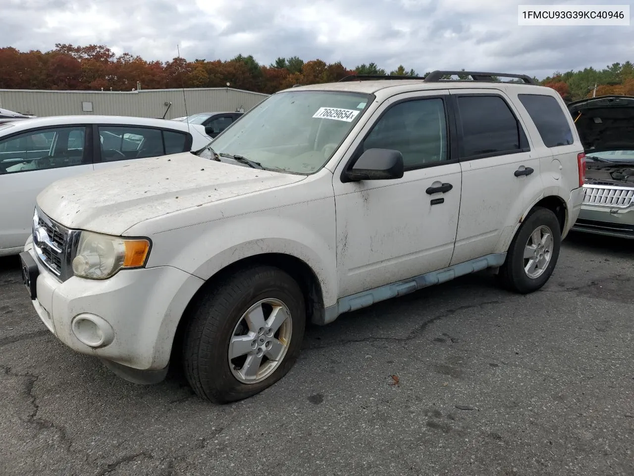 2009 Ford Escape Xlt VIN: 1FMCU93G39KC40946 Lot: 76629654