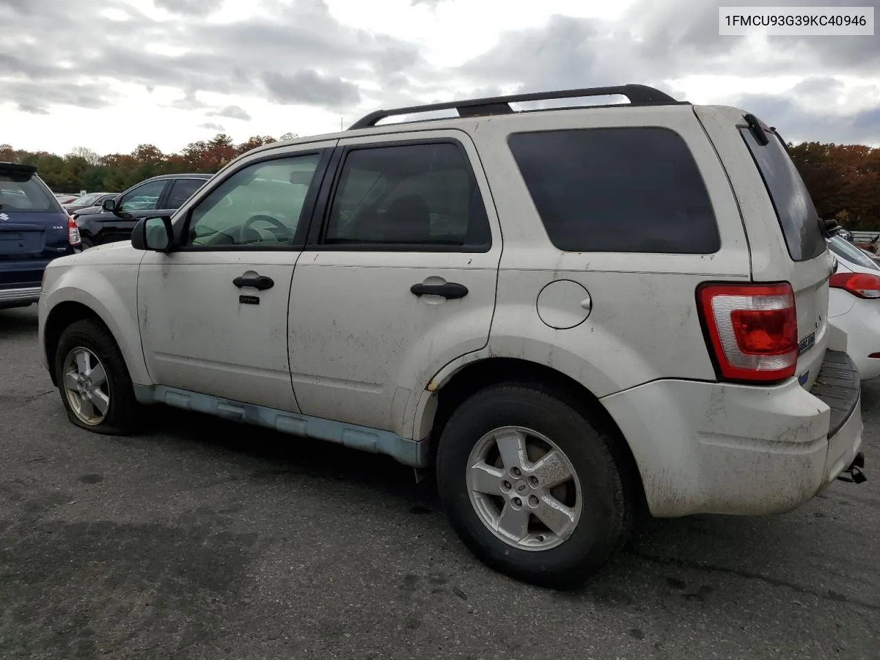 2009 Ford Escape Xlt VIN: 1FMCU93G39KC40946 Lot: 76629654