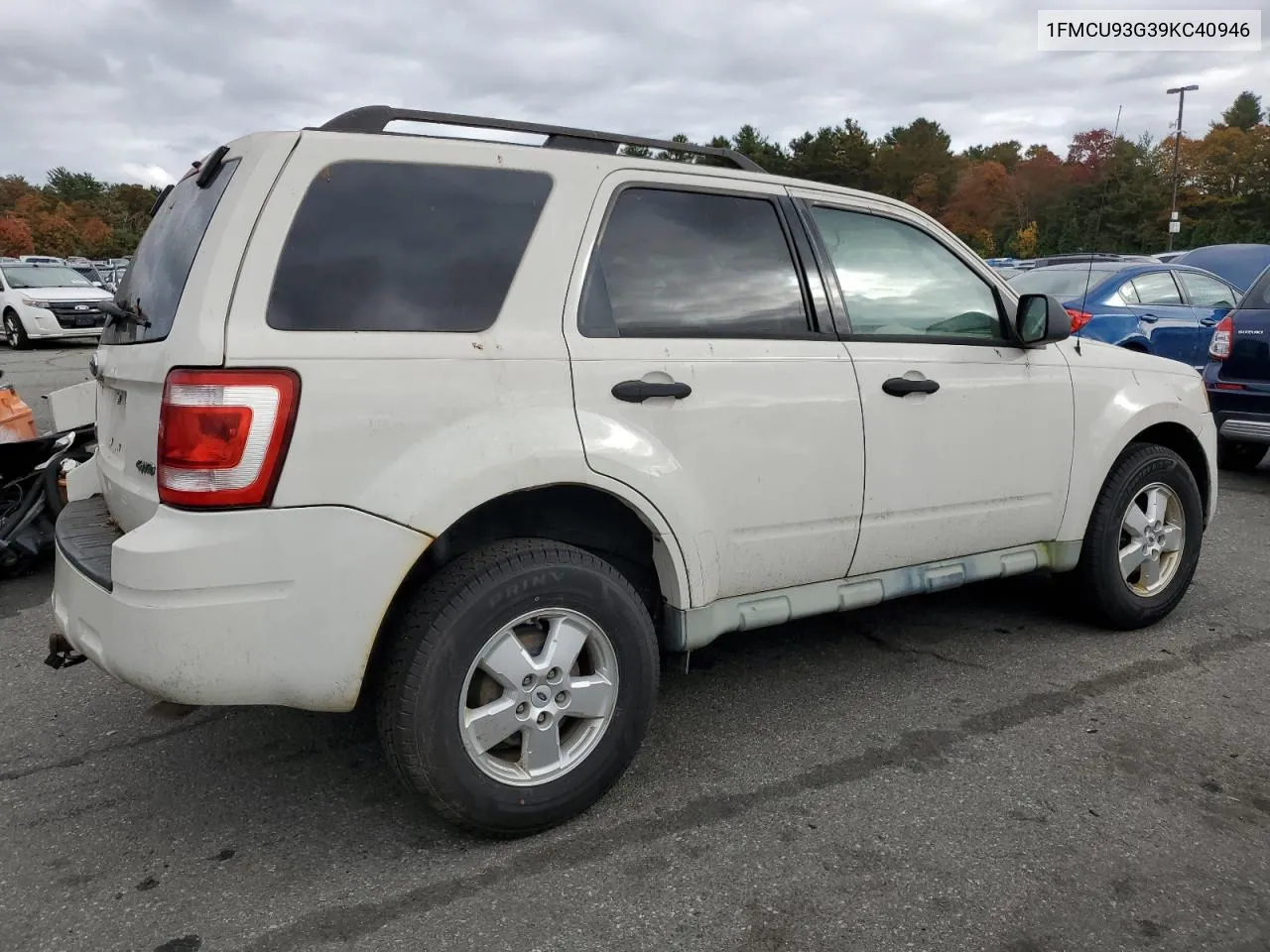 2009 Ford Escape Xlt VIN: 1FMCU93G39KC40946 Lot: 76629654