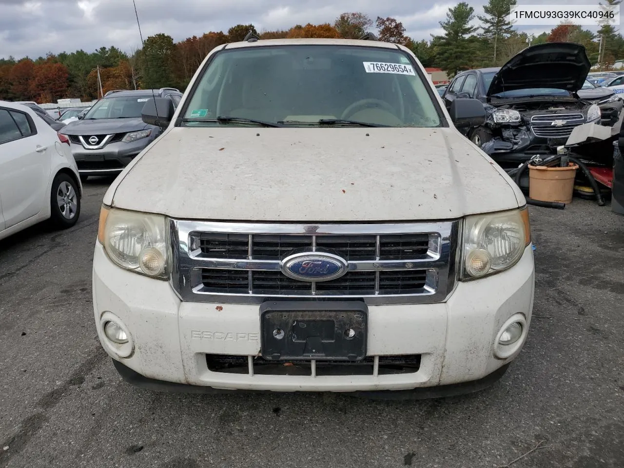 2009 Ford Escape Xlt VIN: 1FMCU93G39KC40946 Lot: 76629654