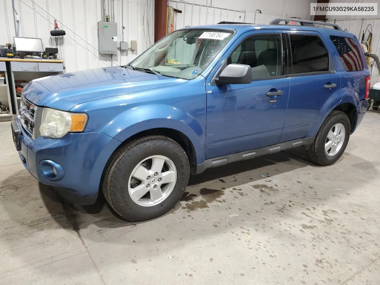 2009 Ford Escape Xlt VIN: 1FMCU93G29KA58235 Lot: 77198784