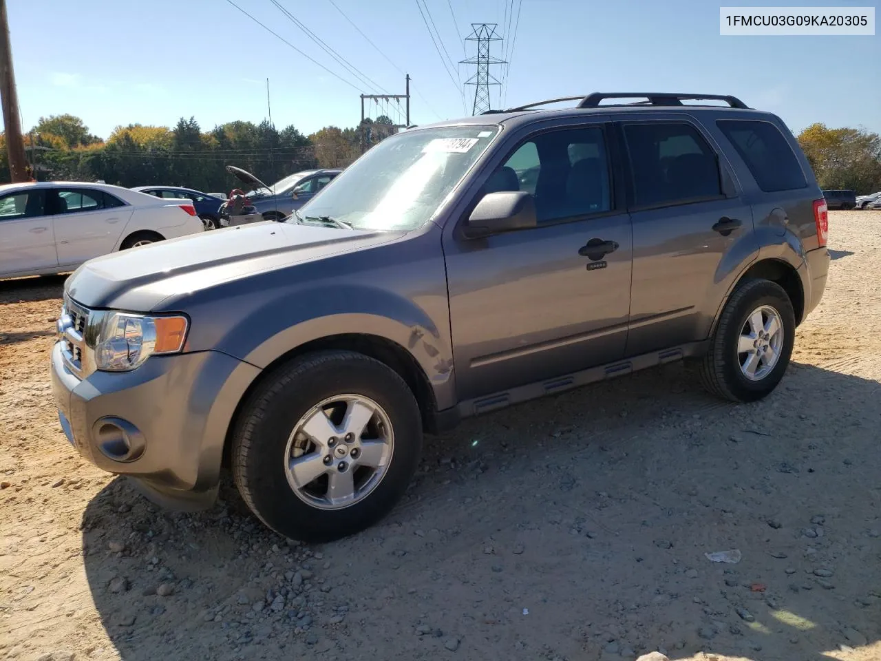 2009 Ford Escape Xlt VIN: 1FMCU03G09KA20305 Lot: 77343794