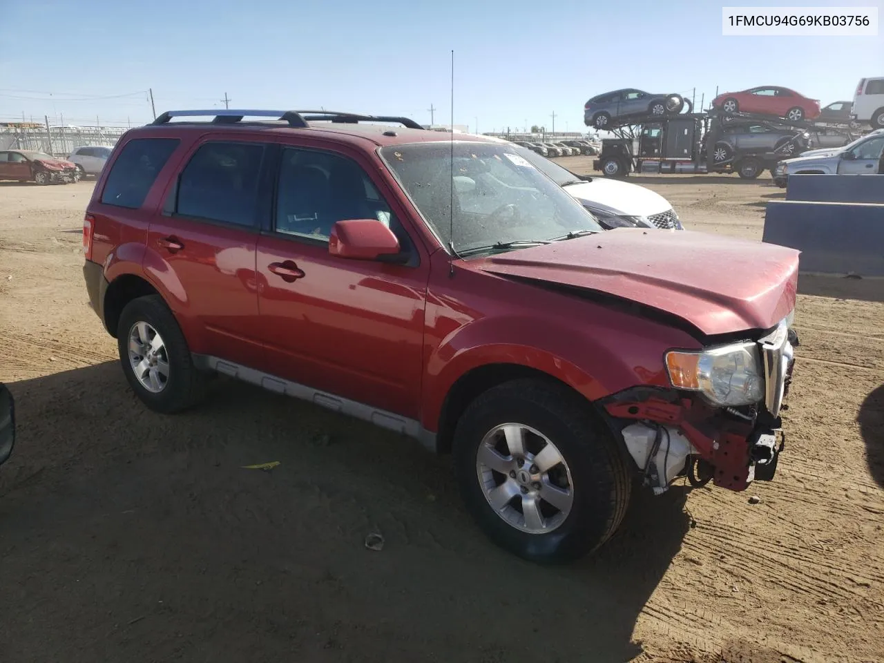 2009 Ford Escape Limited VIN: 1FMCU94G69KB03756 Lot: 77604264