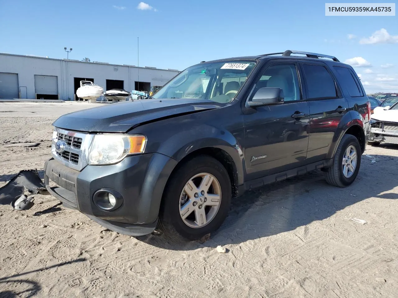 2009 Ford Escape Hybrid VIN: 1FMCU59359KA45735 Lot: 77651374