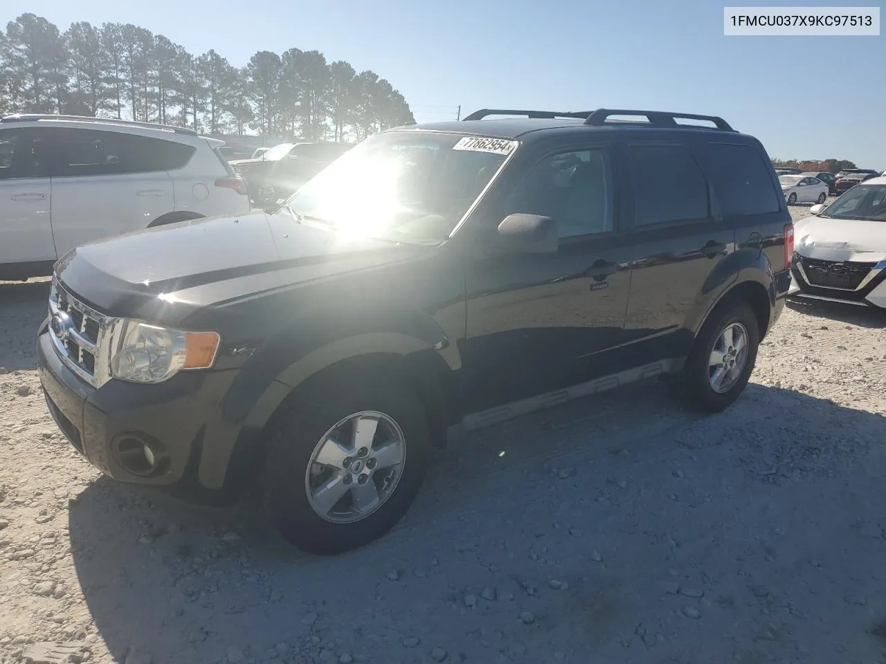 2009 Ford Escape Xlt VIN: 1FMCU037X9KC97513 Lot: 77862954