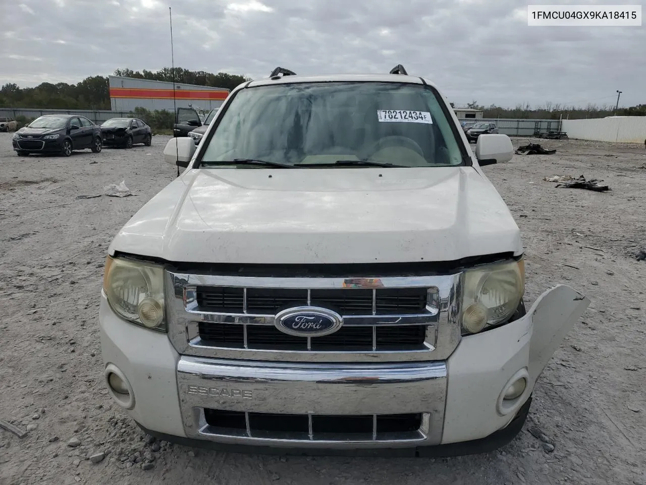 2009 Ford Escape Limited VIN: 1FMCU04GX9KA18415 Lot: 78212434