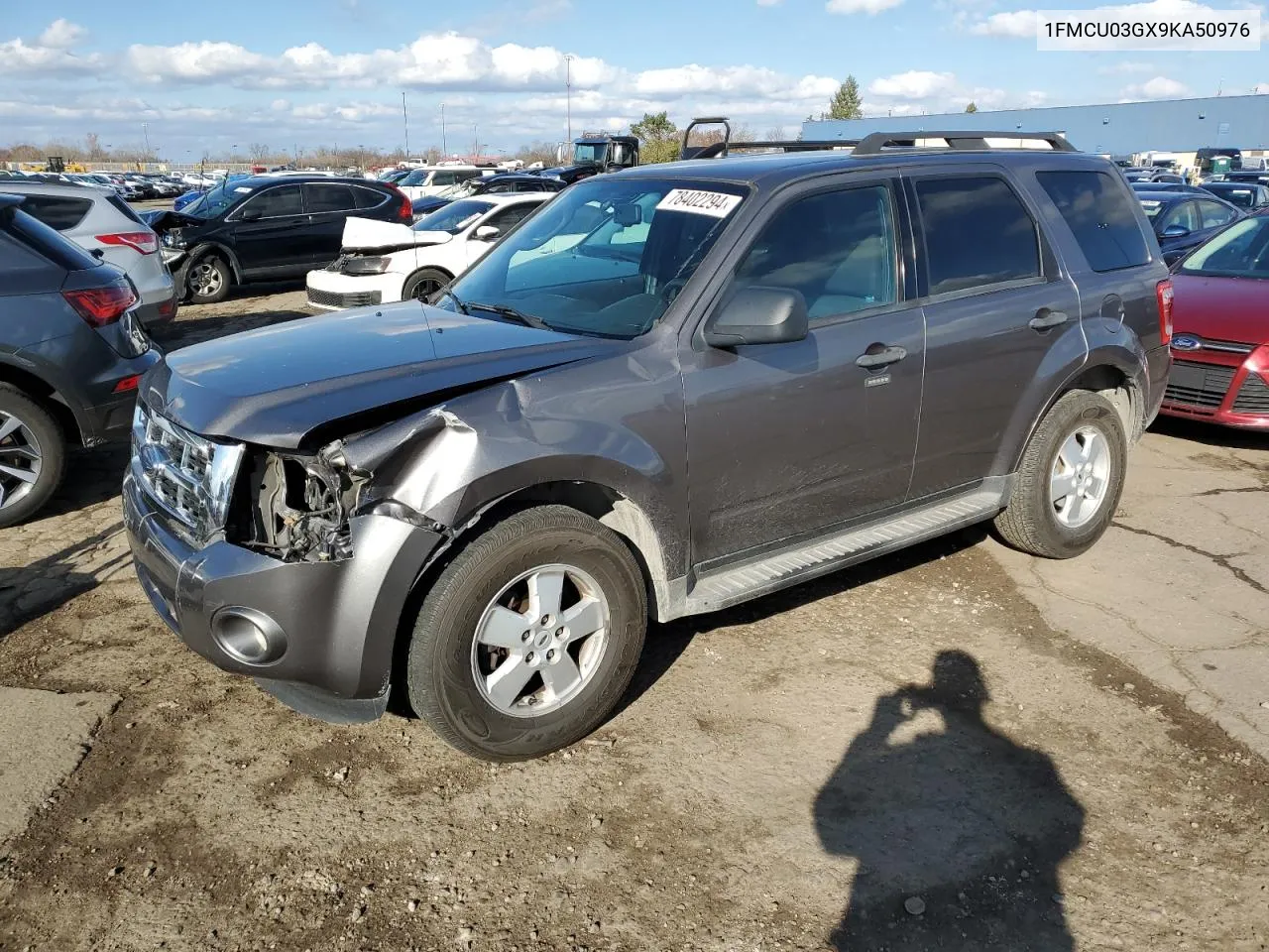 2009 Ford Escape Xlt VIN: 1FMCU03GX9KA50976 Lot: 78402294