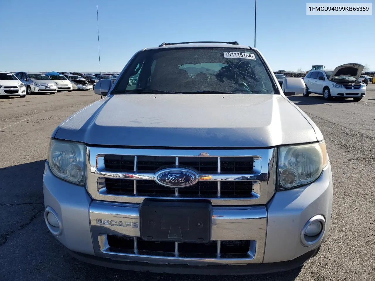 2009 Ford Escape Limited VIN: 1FMCU94G99KB65359 Lot: 81115154