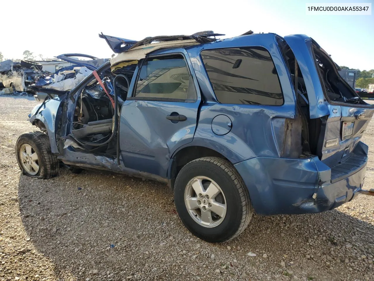 2010 Ford Escape Xlt VIN: 1FMCU0DG0AKA55347 Lot: 42415094