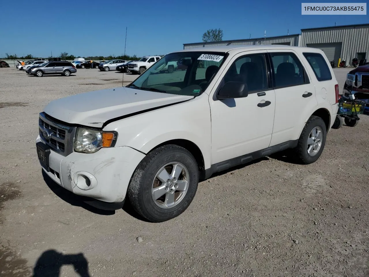 2010 Ford Escape Xls VIN: 1FMCU0C73AKB55475 Lot: 51086024