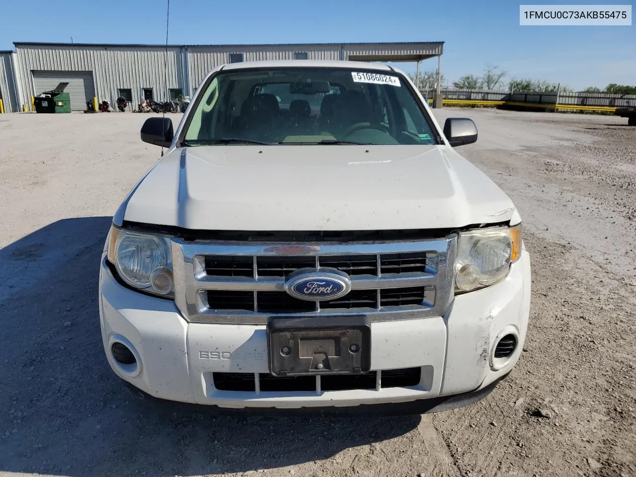 2010 Ford Escape Xls VIN: 1FMCU0C73AKB55475 Lot: 51086024