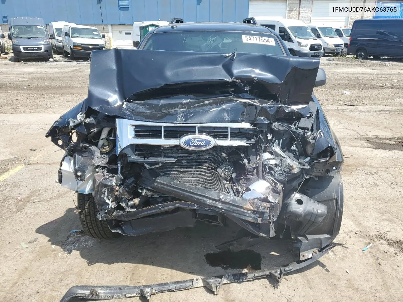 2010 Ford Escape Xlt VIN: 1FMCU0D76AKC63765 Lot: 54717554