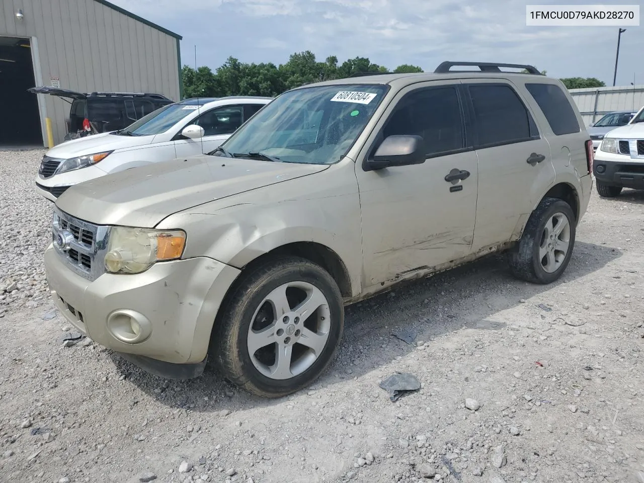 2010 Ford Escape Xlt VIN: 1FMCU0D79AKD28270 Lot: 60810504