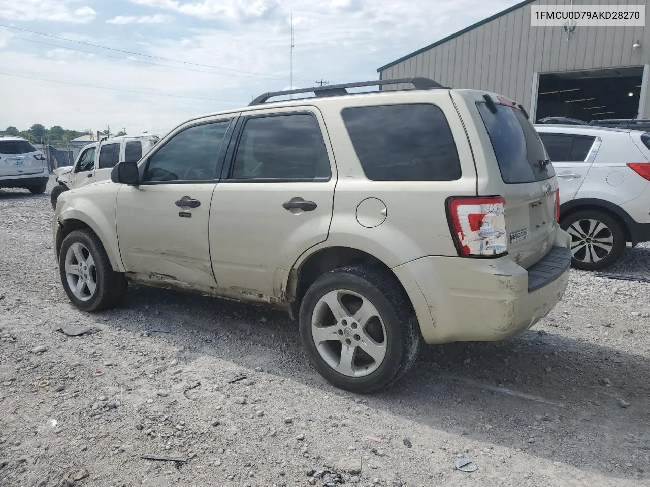 2010 Ford Escape Xlt VIN: 1FMCU0D79AKD28270 Lot: 60810504