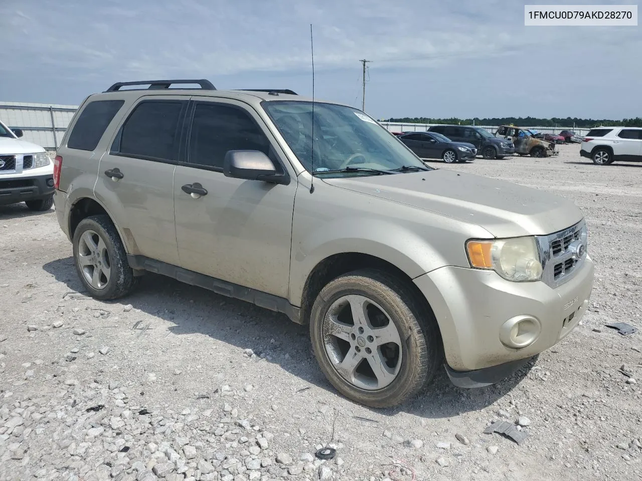 2010 Ford Escape Xlt VIN: 1FMCU0D79AKD28270 Lot: 60810504