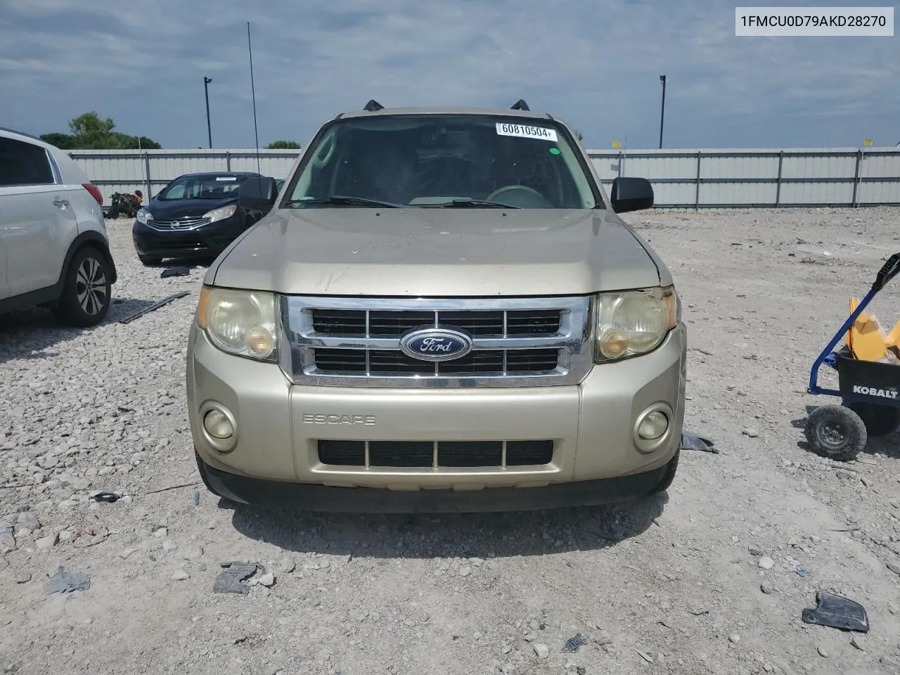 2010 Ford Escape Xlt VIN: 1FMCU0D79AKD28270 Lot: 60810504