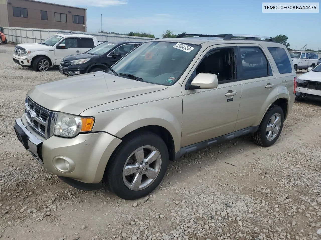 2010 Ford Escape Limited VIN: 1FMCU0EG0AKA44475 Lot: 62364764