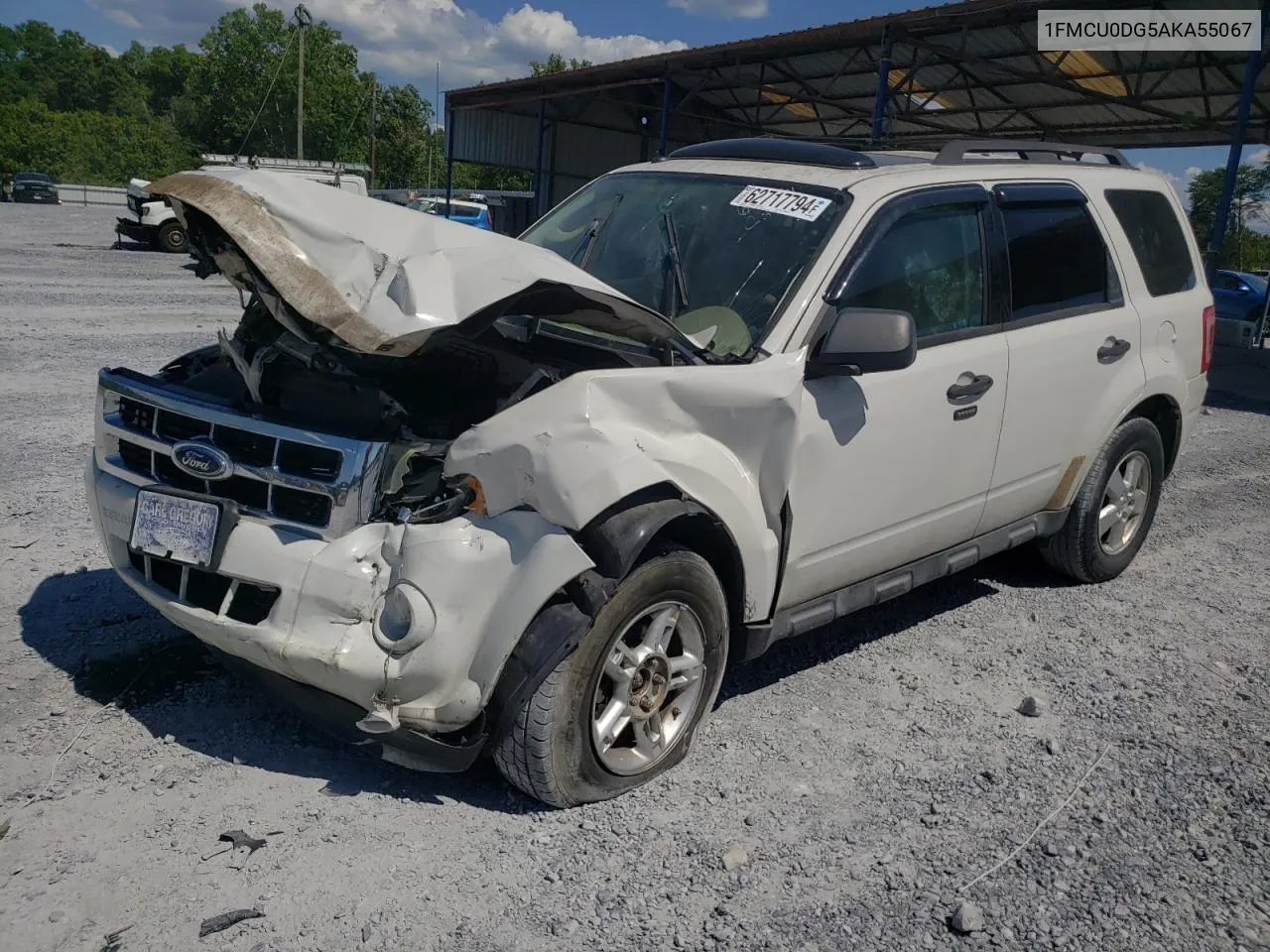 2010 Ford Escape Xlt VIN: 1FMCU0DG5AKA55067 Lot: 62717794