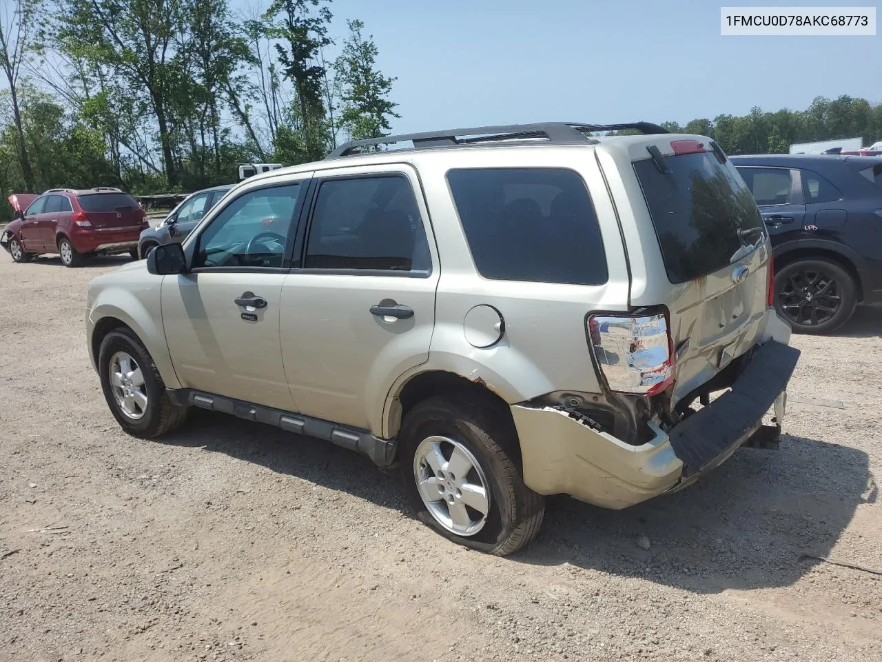 2010 Ford Escape Xlt VIN: 1FMCU0D78AKC68773 Lot: 62899174