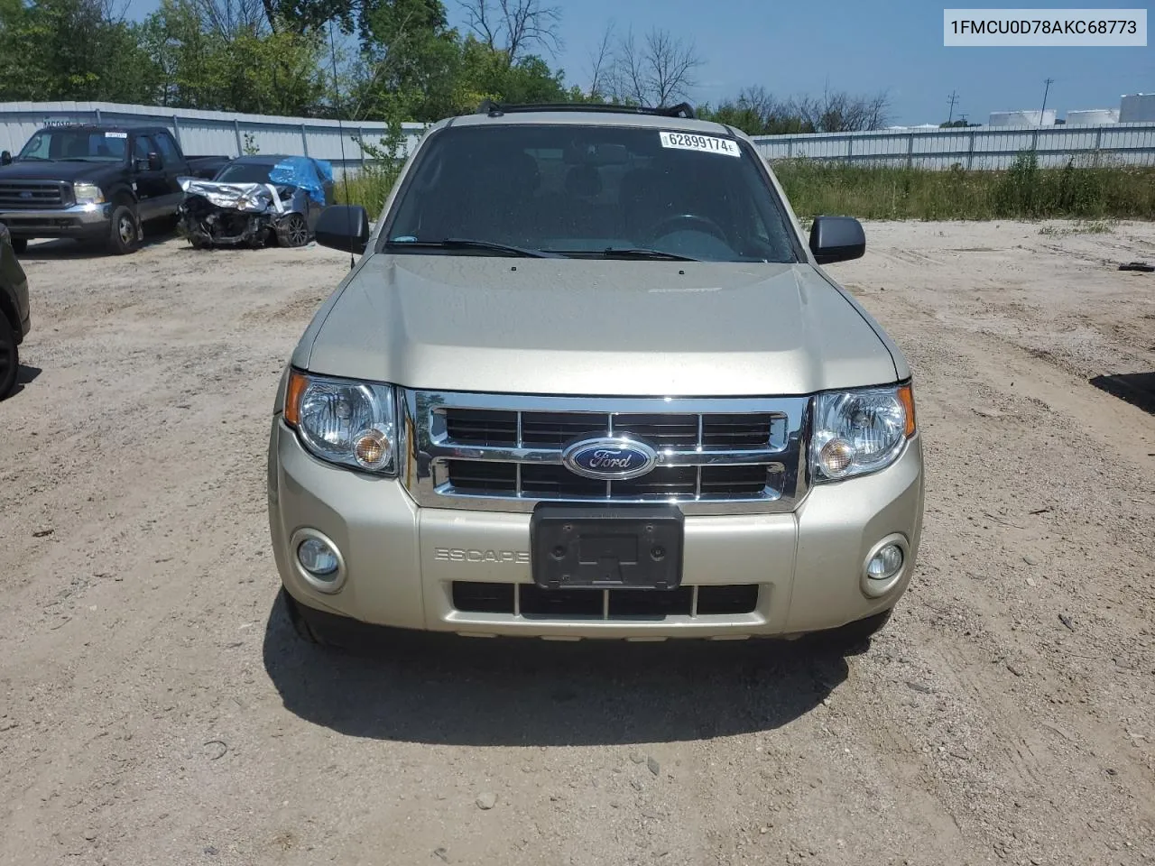 2010 Ford Escape Xlt VIN: 1FMCU0D78AKC68773 Lot: 62899174