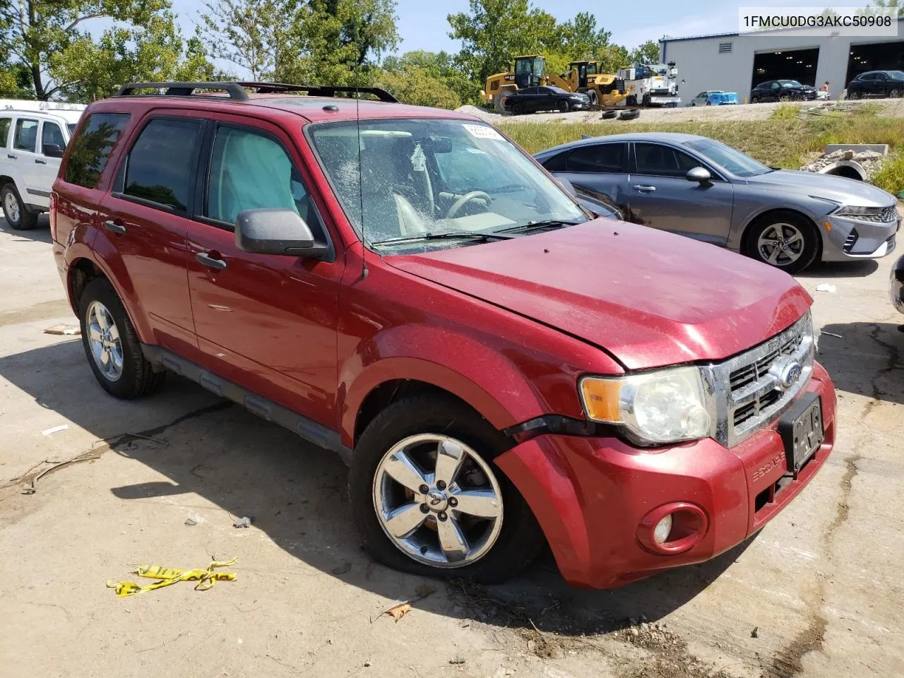 2010 Ford Escape Xlt VIN: 1FMCU0DG3AKC50908 Lot: 68367424