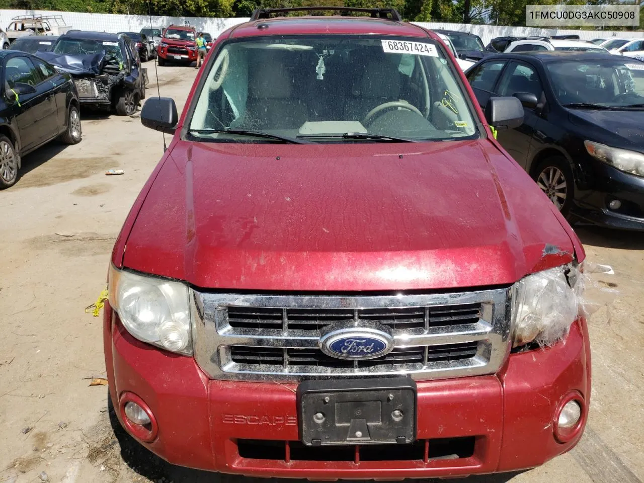 2010 Ford Escape Xlt VIN: 1FMCU0DG3AKC50908 Lot: 68367424