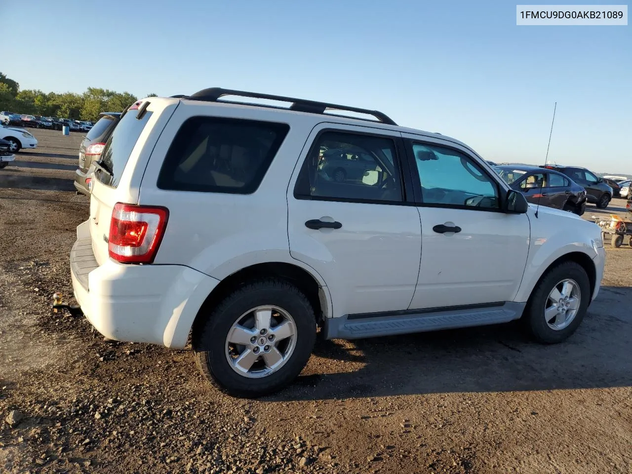 2010 Ford Escape Xlt VIN: 1FMCU9DG0AKB21089 Lot: 69761384