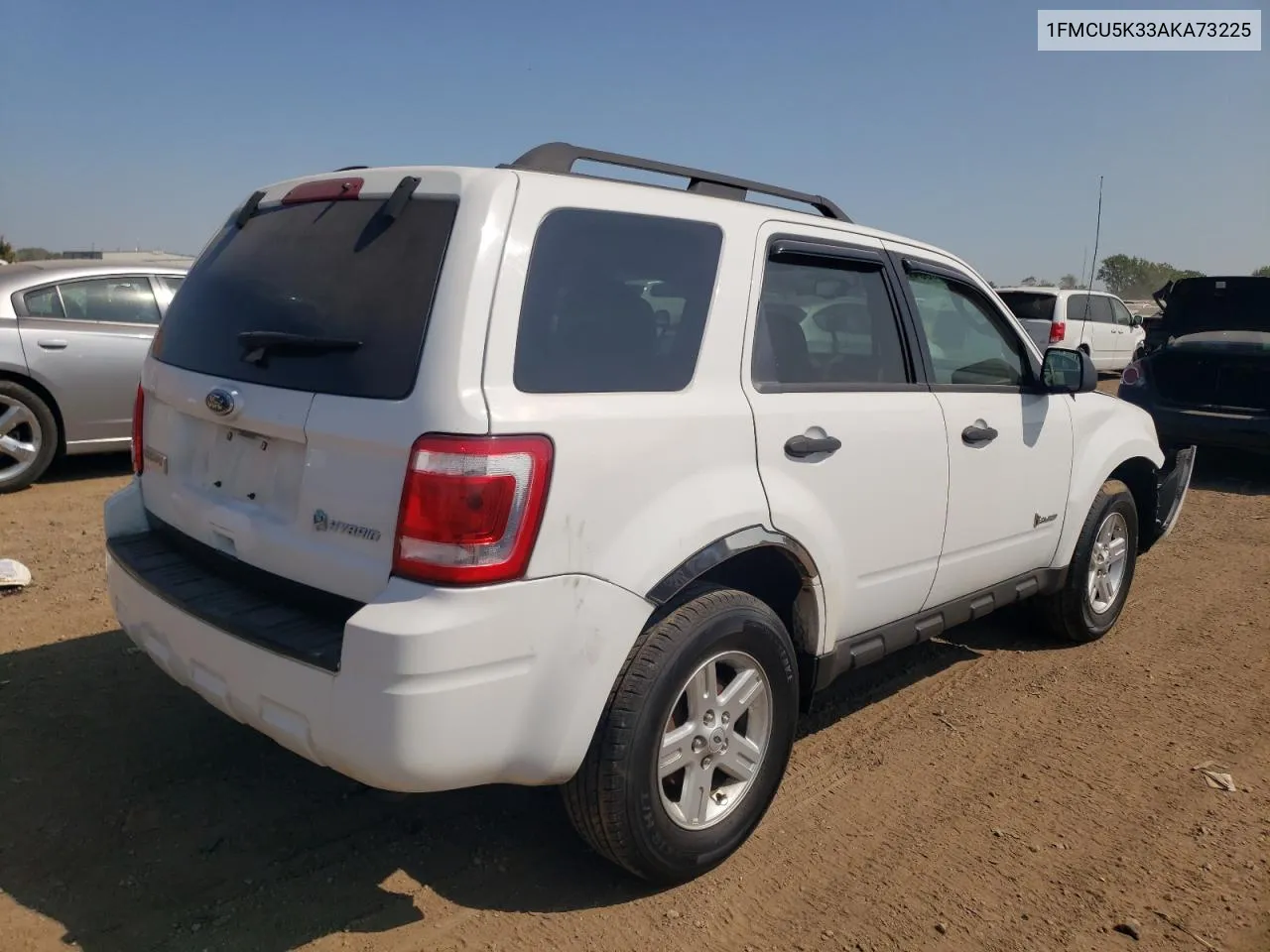 2010 Ford Escape Hybrid VIN: 1FMCU5K33AKA73225 Lot: 71046384