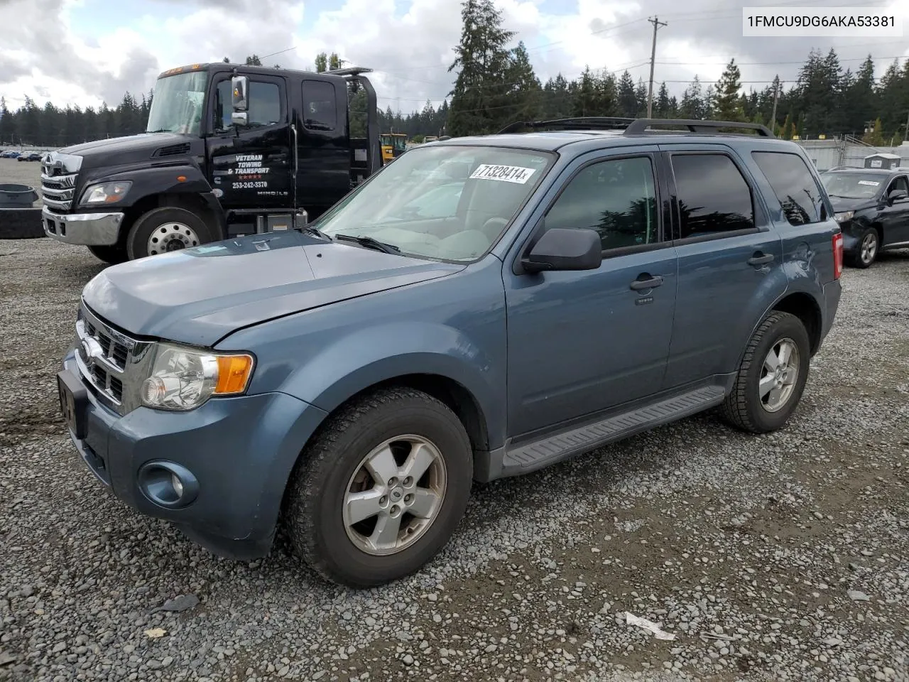 2010 Ford Escape Xlt VIN: 1FMCU9DG6AKA53381 Lot: 71328414