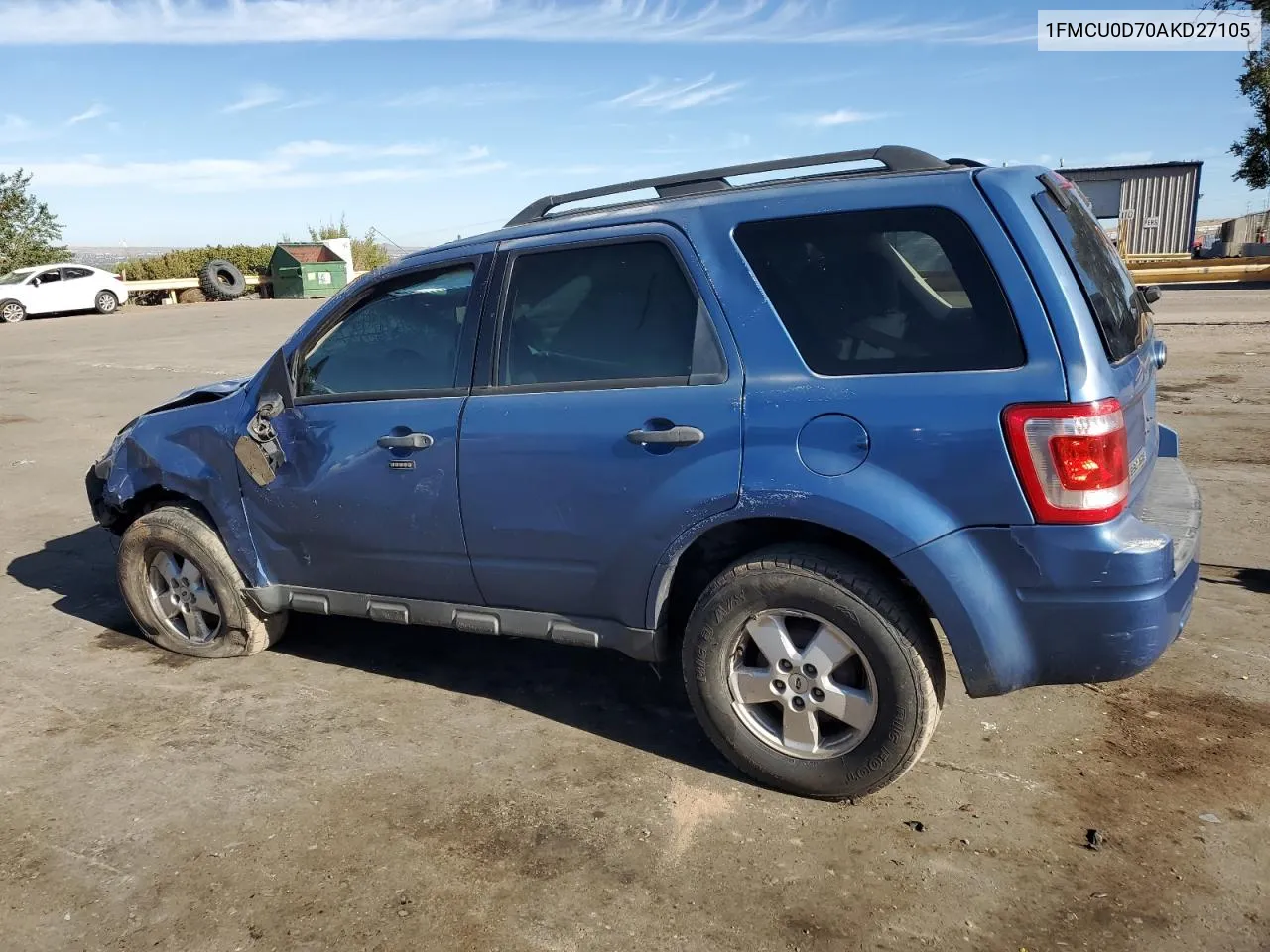 2010 Ford Escape Xlt VIN: 1FMCU0D70AKD27105 Lot: 71978194