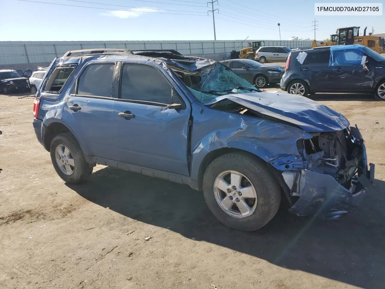 2010 Ford Escape Xlt VIN: 1FMCU0D70AKD27105 Lot: 71978194