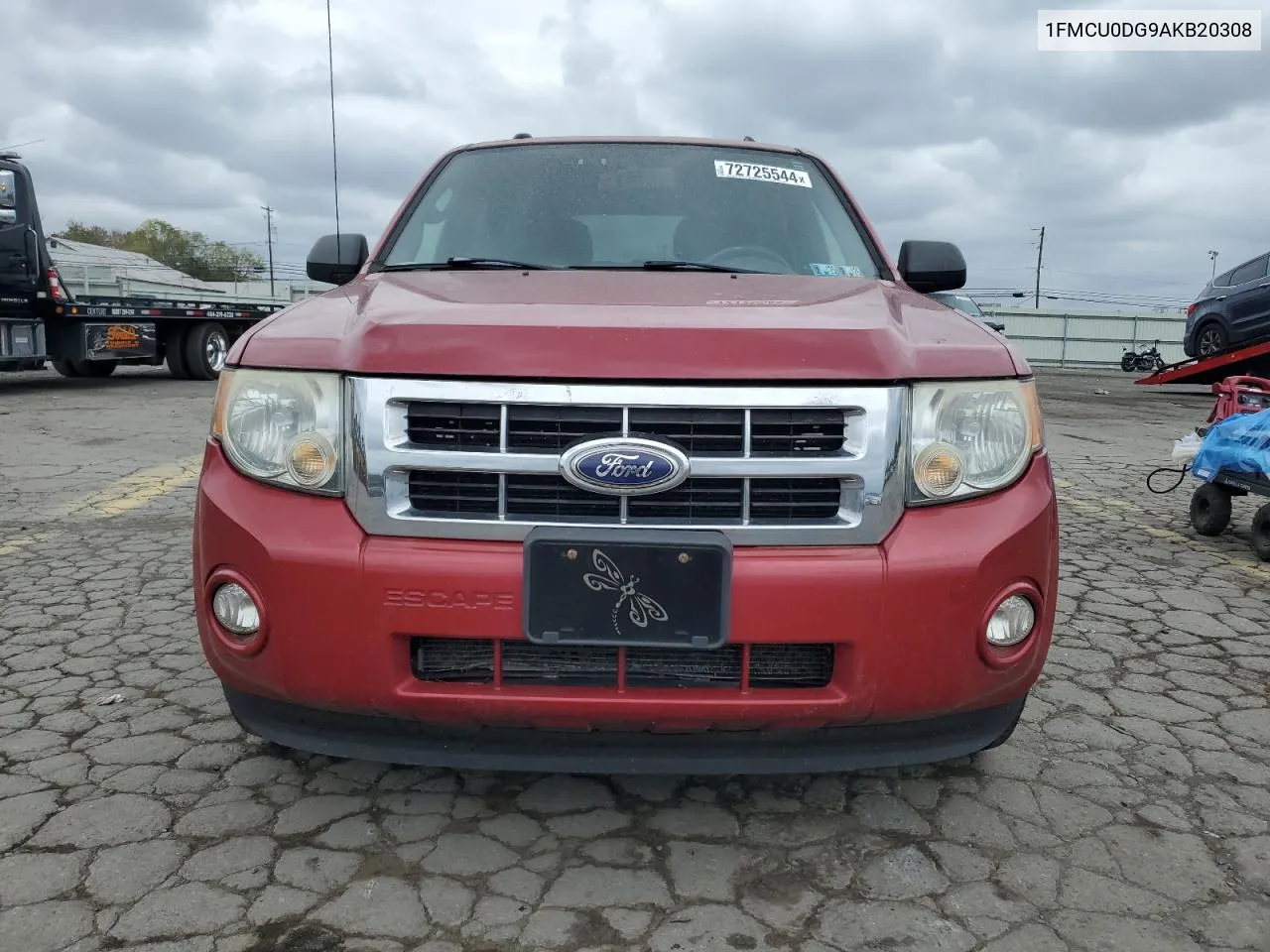 2010 Ford Escape Xlt VIN: 1FMCU0DG9AKB20308 Lot: 72725544