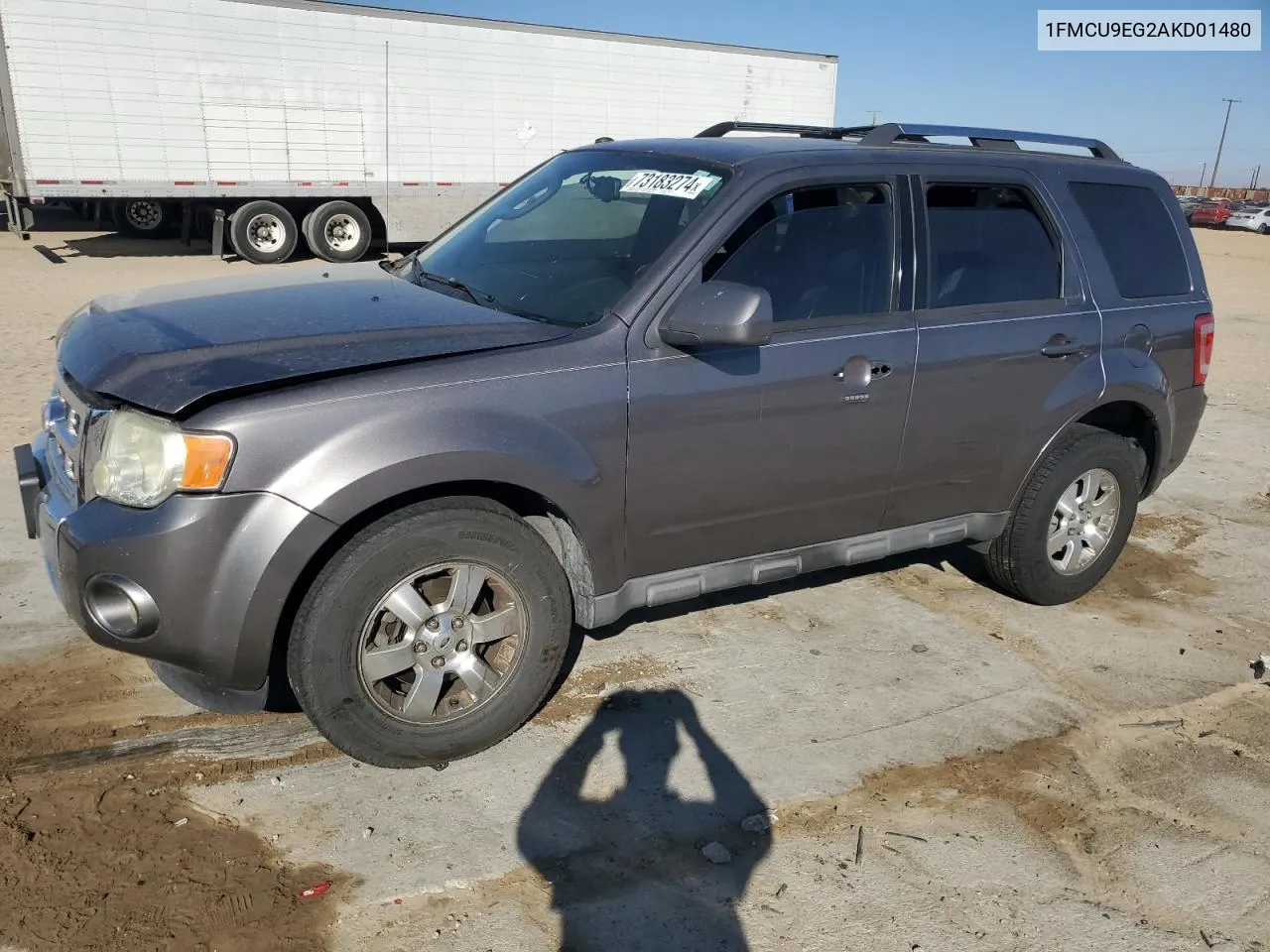 2010 Ford Escape Limited VIN: 1FMCU9EG2AKD01480 Lot: 73183274