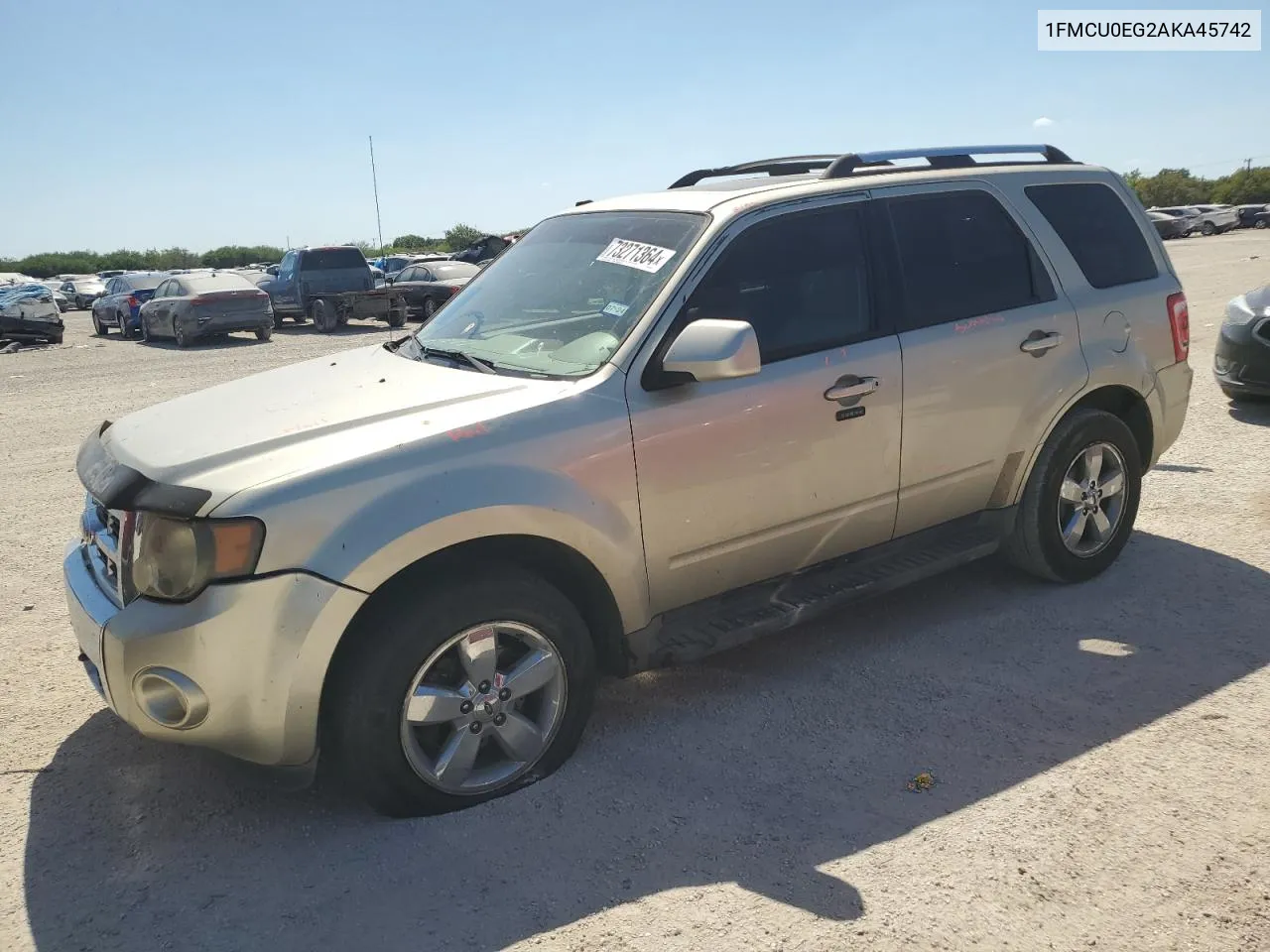 2010 Ford Escape Limited VIN: 1FMCU0EG2AKA45742 Lot: 73271364