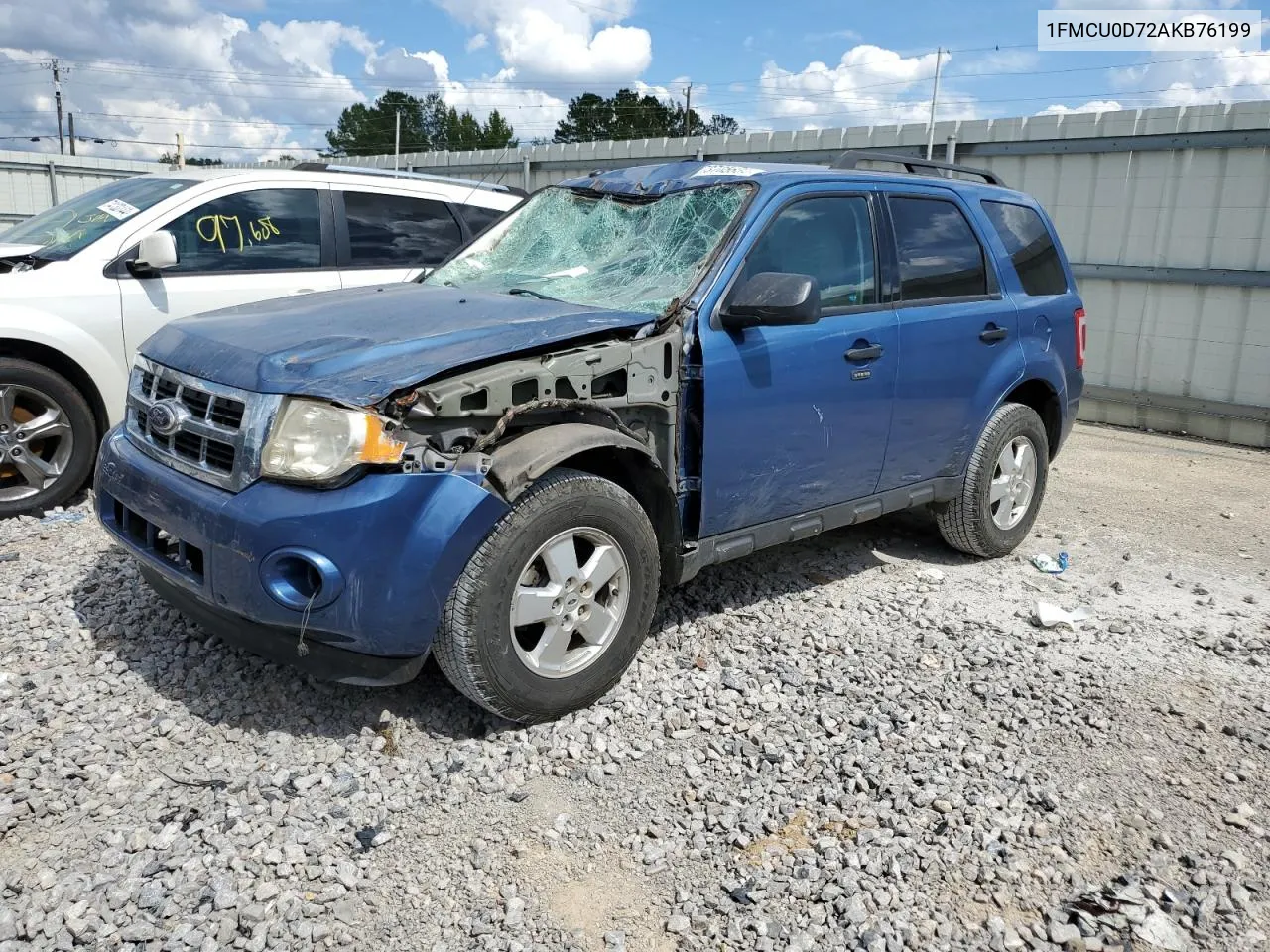 2010 Ford Escape Xlt VIN: 1FMCU0D72AKB76199 Lot: 73765664