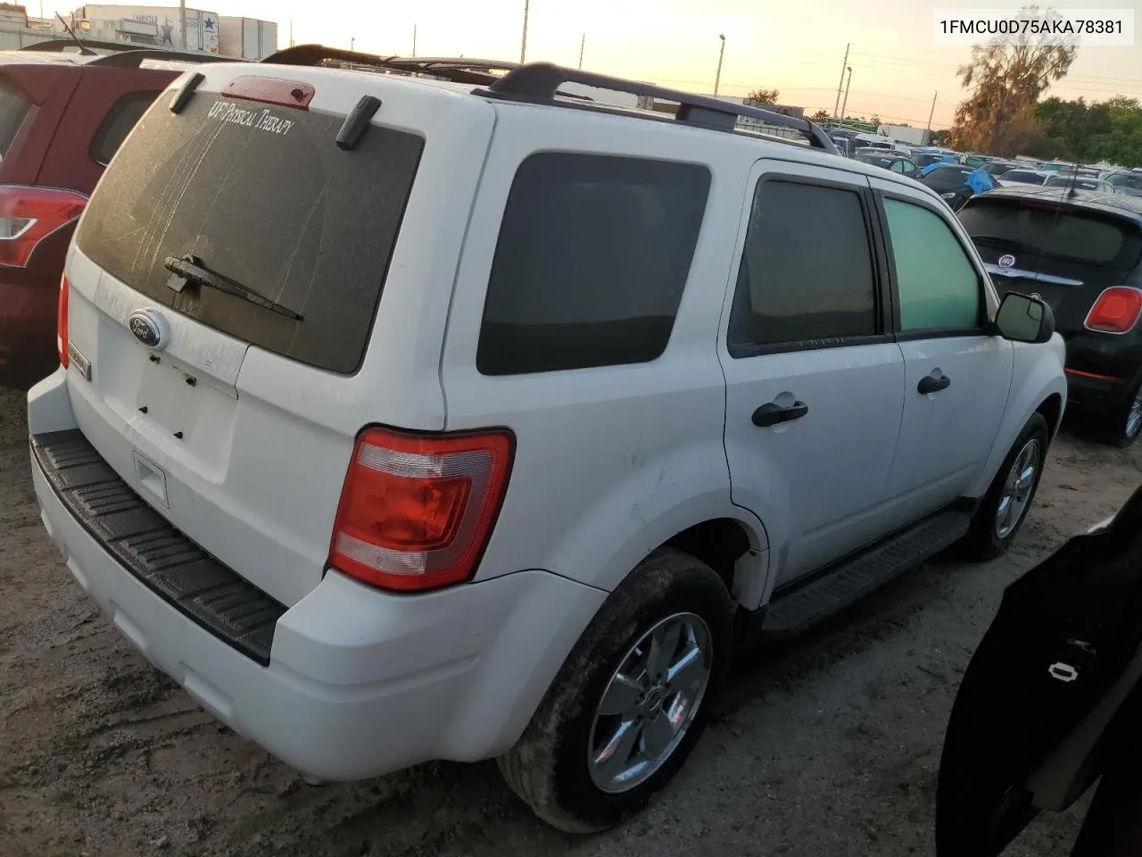 2010 Ford Escape Xlt VIN: 1FMCU0D75AKA78381 Lot: 73928754